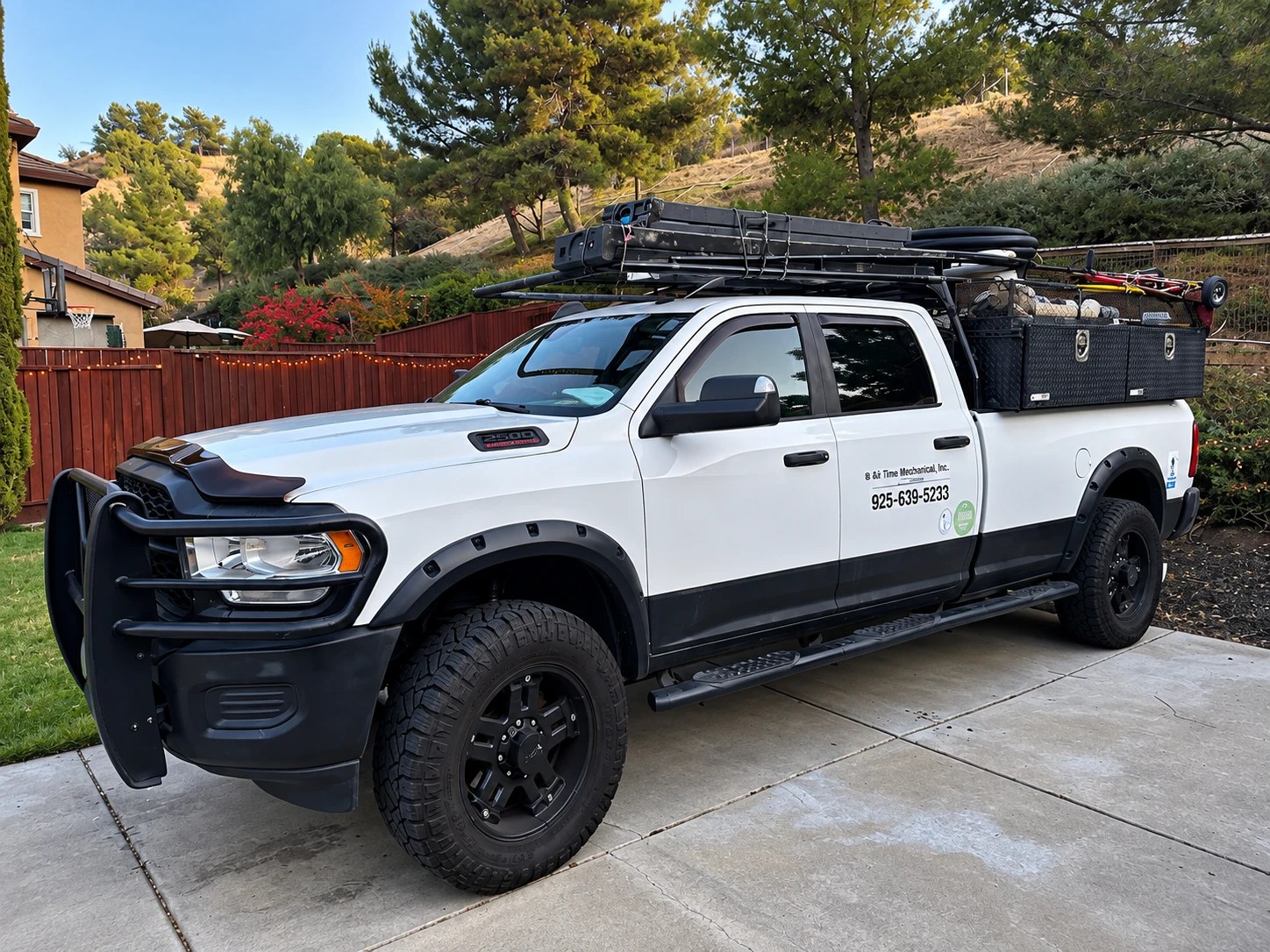 Air Time Mechanical, Inc. service truck in Concord, CA